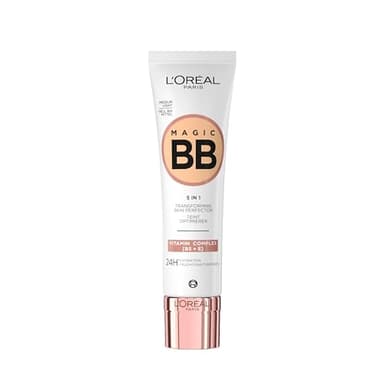 L'Oréal Paris BB C'est Magic Hell to Medium, crema de bálsamo para imperfecciones (BB Cream) para una tez de aspecto natural, hidratante, 30 ml