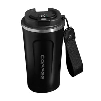 Taza Térmica Inteligente De 510 Ml | Vaso De Café Con Indicador De Temperatura | Botella De Agua Térmica Para Bebidas Calientes Y Frías | Contenedor Portátil Para Bebidas Deportivas | Ideal Para Campi