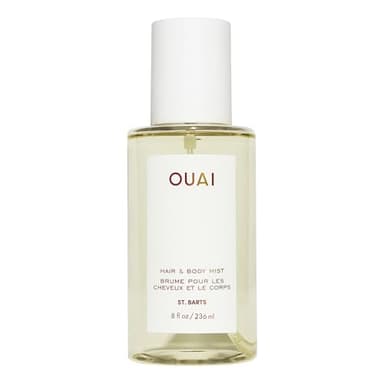 OUAI Bruma capilar y corporal St. Barts - Perfume para el cabello y spray corporal con aroma tropical - Notas de fruta del dragón, flor de azahar, nardo y almizcle (236ml)