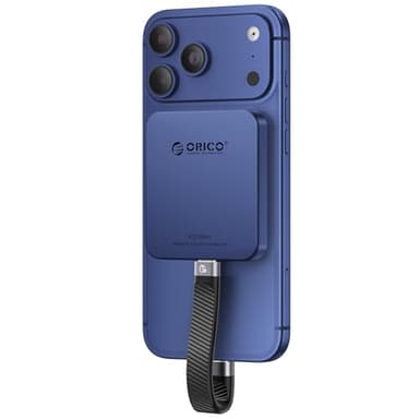 ORICO 2 TB SSD Externo Magnético, Aleación de Aluminio, hasta 2000 MB/s, Grabación y Almacenamiento 4K 120 Hz ProRes HDR, Disco Duro Externo SSD, Compatible con iPhone 17/16 Pro MAX – K20MINI Azul