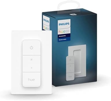 Philips Hue Dimmer Switch Interruptor inalambrico Inteligente V2 (sin instalación, exclusivo para luces Philips Hue) para iluminación interior, salón, dormitorio