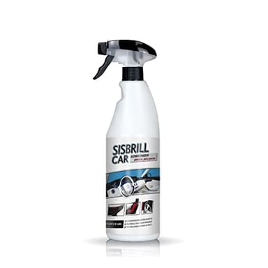 Sisbrill Car, Acondicionador de Salpicaderos, Plásticos y Piel - Abrillantador Satinado - Crema pulverizada con Tacto Seco - 750 ml (750 ml)