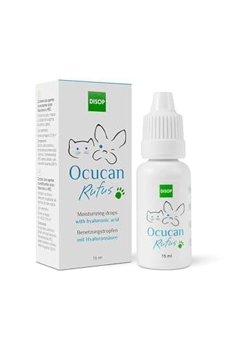 Ocucan Gotas Hidratantes para Ojos de Perros y Gatos. Gotas Humectantes con Ácido Hialurónico - 15 ml