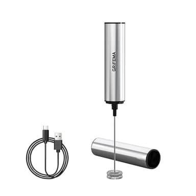 GRIFEMA Espumador de Leche USB Recargable Batidor Electrico te Matcha, 13000 RPM, Ergonómico, Fácil De Limpiar, Mini Batidor Leche Espuma para Cappuccino, Café Bulletproof, Batidos de Proteínas