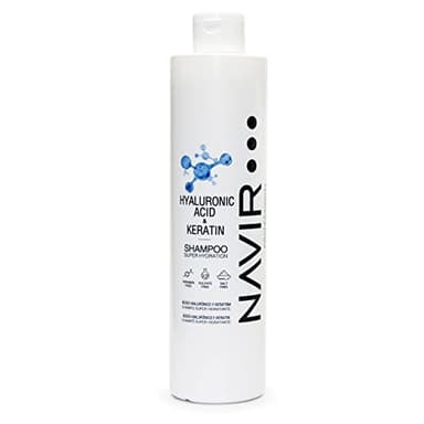NAVIR Profesional | Champú sin sulfatos ni parabenos con Acido Hialuronico y Keratina - 500ml