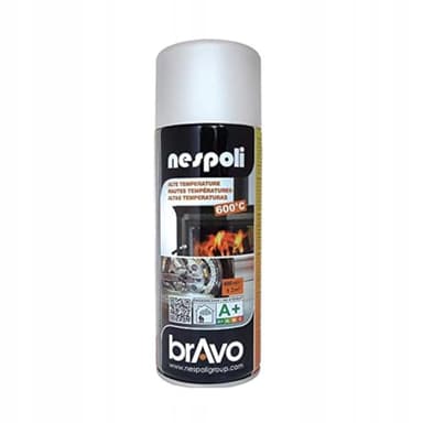 Nespoli Pintura en Spray, Para Altas Temperaturas, Color Blanco, 400 ml, Acabado Profesional
