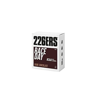226ERS - Race Day-BCAA, Barrita Energética para Deportistas, Carbohidratos, para Entrenamientos y Competiciones, Barritas Veganas y sin Gluten, Sabor Chocolate Negro, Caja 6 Barras x 40 g