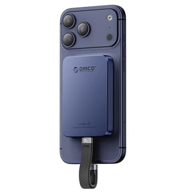 ORICO 1TB SSD Externo magnético, aleación de Aluminio, hasta 460MB/s, Disco Duro Externo ssd, amplía el Almacenamiento para iPhone 17 Pro MAX, Smartphones USB‑C – K5MINI Azul Intenso