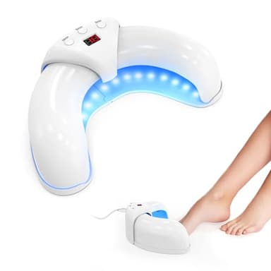 Dispositivo de Láser de Hongos Uñas, Berrlly Dispositivo de Limpieza de Hongos en Uñas Uso para Múltiples Uñas y Pies, Dispositivo Plegable, Adecuado para Uñas Descoloridas y Engrosadas
