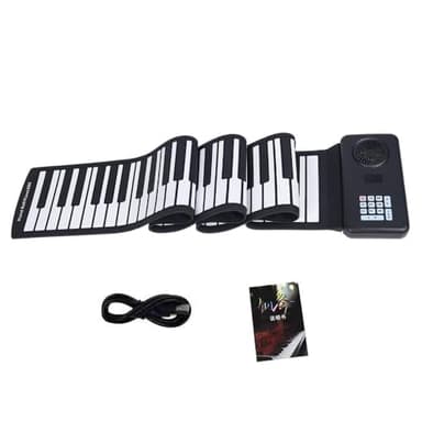 Piano Plegable,Teclado Piano Scroll,Piano Electrónico Portátil De 88 Teclas,Batería De Larga Duración,Resistente Al Agua y Al Polvo,Con Manualadecuado Para Niños Adultos Principiantes Regalo