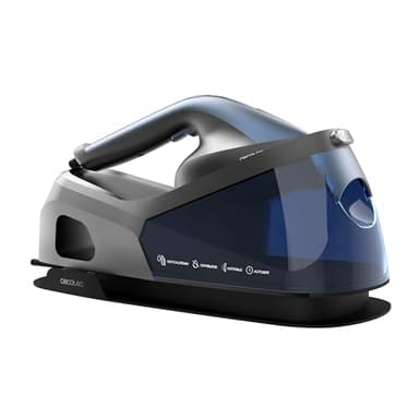 Cecotec Centro de Planchado Vertical IronHero V-2400 Station. 2400W, Suela Cerámica Turbo Slide, Depósito 1,2L, 3 Modos, Flujo de vapor 180 g/min, Golpe de Vapor 370 g/min, Pantalla LED, Antical