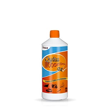 Sisbrill QuitaOooxido Gel Eliminador Óxido y Manchas Oxidación - Tratamiento de Coches, Motos, Náutica, Suelo y todo tipo de Metales - 1 Litro