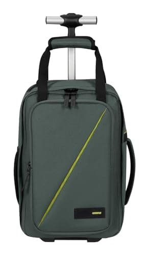 American Tourister Take2Cabin: maleta de cabina Ryanair 40 x 25 x 20 cm, 20 L, 1,40 kg, mochila con ruedas, equipaje de mano, mochila de avión S Underseater, verde (Bosque Oscuro)