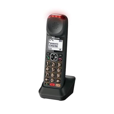 Panasonic KX-TGMA45 Teléfono Inalámbrico Digital Auricular Adicional (no Independiente) y Base De Carga, LCD, Volumen Alto, Modo De Conversación Lenta, Control De Tono, Negro Metálico