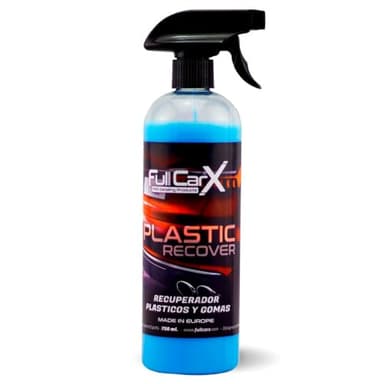 FULLCARX Plastic Recover 750ml Renovador Plásticos Coche, Hidratador Restaurador, Acción Instantánea, Acabado Satinado, Abrillantador Plástico Recuperador, Producto Limpieza Detailing Profesional