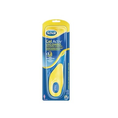 Scholl GelActiv Uso Diario Plantillas de Gel con Memory Foam para Mujer - Compatibles con Botas y Zapatillas, Comodidad Todo el Día, Efecto Antifatiga, Anti Olor, Ideales para Caminar, Talla 35,5-40,5