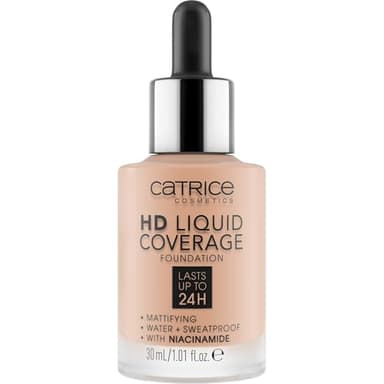 CATRICE Hd Liquid Coverage Base De Maquillaje, Tono 020 - 30 Ml, Rose Beige, Vanilla