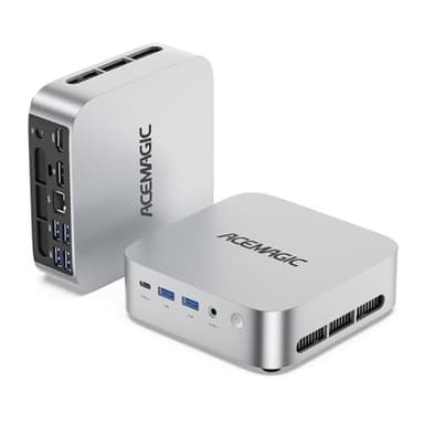 ACEMAGIC Matrix Mini M1 Mini PC, Windows 11 Pro, AMD Ryzen 7 7735HS(8C/16T,hasta 4,75 GHz),AMD Radeon™ Graphics,16GB LPDDR5 512GB SSD Mini Ordenador Soporte 4K Triple Pantalla/2.5G LAN/WiFi 6/BT5.2