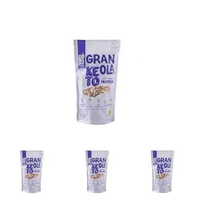 LA NEWYORKINA Granola Keto con Proteínas Veganas. Snack Ecológico Certificado, Crujiente y Saludable para Desayuno y Merienda. Granola Artesanal Sin Gluten para Dietas, Ceto y Paleo. Envase de 275g