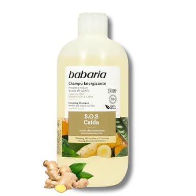 Babaria - Champu Anticaida Energizante | Champu Anticaida Mujer Y Champu Anticaida Hombre | Champú Anticaida 500ml | Anticaida Pelo Con Acción Microestimulante