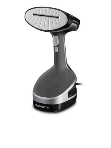 Rowenta Access Steam+ DR8150 - Cepillo de vapor, plancha vertical 1600 W, depósito 190 ml, elimina arrugas, olores y desinfecta, accesorio prendas delicadas, cable 3 m, Gris / Negro