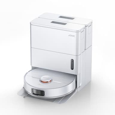 JONR T5 Pro Gen 2 15000Pa Robot aspirador con función de limpieza, potencia de succión (actualización de T5 Pro) con secado al aire caliente, cepillo lateral antienredos, prevención de obstáculos