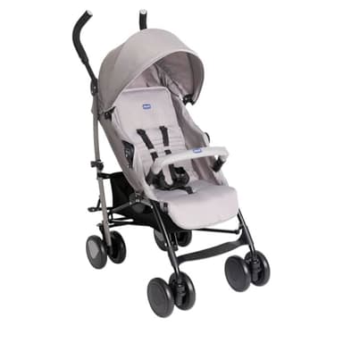 Chicco Echo Lite, Silla de Paseo Bebé Ligera, 0+ Meses-22 Kg, Respaldo Reclinable en 4 Posiciones, Asiento Espacioso, Paragolpes, Cierre Paraguas, Frenos Gemelos y Ruedas Delanteras Giratorias, Beige