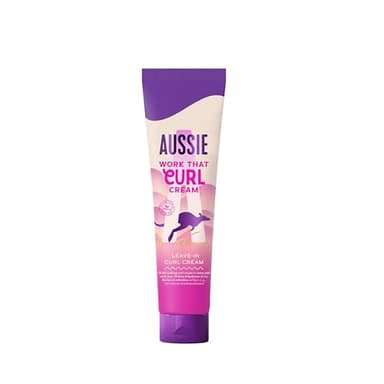Aussie Crema Definidora De Rizos Work That Curl | Para Cabello Seco Rizado Y Ondulado | Aceite De Jojoba, Coco Y Nuez De Macadamia | Fórmula Vegana Sin Maltrato Animal | Crema Para Rizos