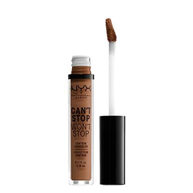 Nyx Professional Makeup Corrector No Comedogénico, Waterproof Y De Larga Duración Can'T Stop Won'T Stop 24H Tono 17 Cappuccino Para Pieles Muy Oscuras