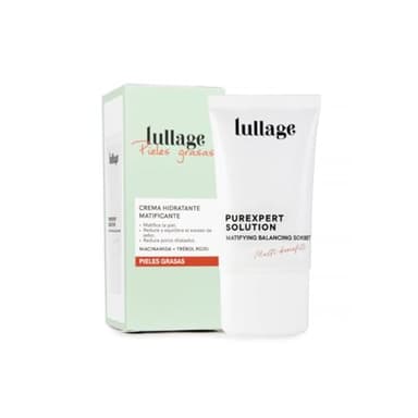 LULLAGE - Purexpert Solution 40ml, Crema Matificante, con Niacinamida, para Piel Mixta - Grasa, con Niacinamida, Equilibra e Hidrata la Piel, Controla y Reduce Poros y Brillos, Tratamiento Vegano