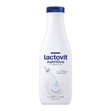 Lactovit Gel de Ducha Hidratante y Nutritivo Piel Seca – Textura Cremosa con Prolactic10 – Uso Diario – 550 ml