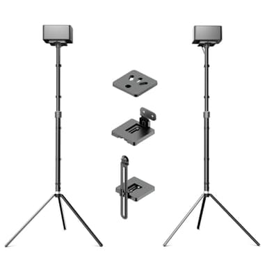 ULTIMEA Soporte para Altavoces de Altura Regulable, de 62 cm a 93 cm para Altavoces Envolventes, con una Capacidad de Carga de hasta 3 kg, Steady 300