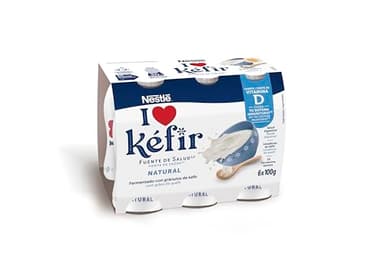Nestlé Kéfir Natural, 6 x 100g
