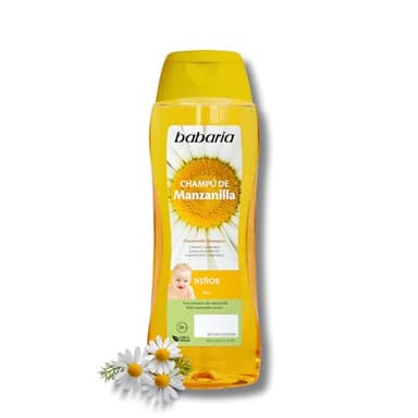 Babaria - Champu Niños De Manzanilla | Champu Sin Sulfatos Ni Parabenos 600ml | Champú Niños Mayores De 1 Año | Para Todos Los Cabellos