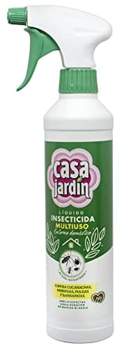CASA JARDIN | Insecticida líquido | Multiuso | Efectivo Contra Voladores y Rastreros | Entorno Doméstico | Acción Instantánea | Larga Duración | No Mancha y No Huele | 500 ml