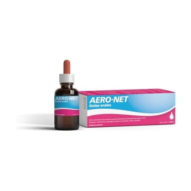 AERO-NET Gotas | Alivio gastrointestinal por gases | Sin conservantes, sin gluten, sin azúcares (100ml)