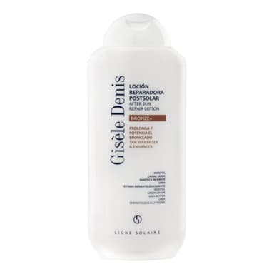 GISÈLE DENIS - Aftersun Bronze +, 400 ml, Crema Cuerpo, Cuidado de la Piel, Loción Reparadora Postsolar, con Inositol, Caviar Verde, Urea y Manteca de Karité, Nutre, Hidrata y Repara la Piel
