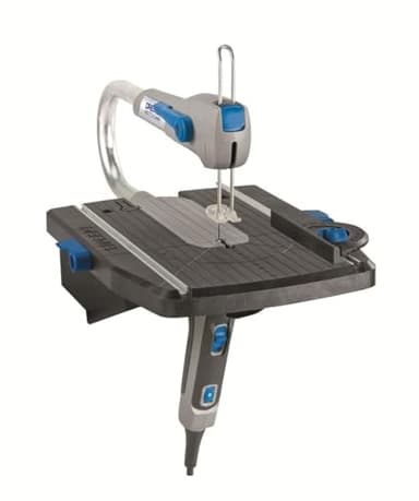 Dremel Moto-Saw MS20 - Sierra de calar estacionaria, 70 W, sierra de calar eléctrica con 1 complemento y 5 accesorios