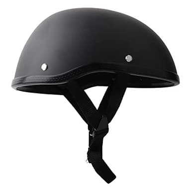Tyenaza Casco Moto Hombre, Carcasa Cascos Motos Retro, Cascos Motocicleta de Media, Medio Cascos Retro para Motocicleta para Hombres y Mujeres, para Motos, Scooter, Bicicleta Eléctrica(257x197MM)