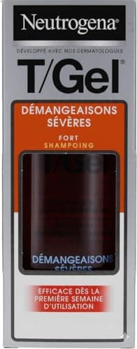 Neutrogena Champú T/Gel Fuerte (frasco de 250 ml) – Champú antipicazón severa y anticaspa – Eficaz desde la 1ª semana de uso