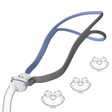 Traje de máscara CPAP para resmed airfit p10, almohadilla nasal CPAP reutilizable y soporte de tubo, accesorios de máscara CPAP incluyen correa de cabeza, marco, tubo, almohadilla nasal s m l 3x