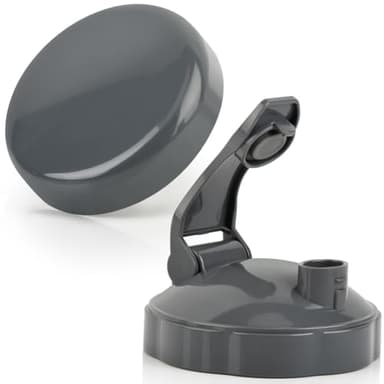 TIMESETL 2 Tapas de Repuesto Compatible para Nutribullet, Tapa Abatible de Repuesto Compatible con Nutribullet 600 y 900 W, Tapa Abatible para Llevar y Tapa de Sellado Plano