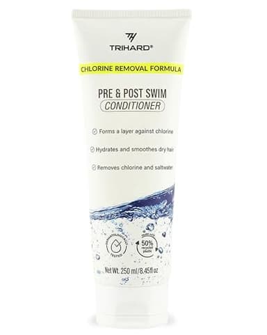 TRIHARD Acondicionador Premium para Nadar | Defensa contra el Cloro Pre y Post | Nutrición lujosa para el cabello