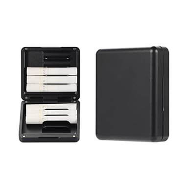 Mekeran Caja de almacenamiento de aleación de aluminio para iQOS Heets/Cigarette, funda rígida protectora de 10 Heets para la vida diaria y viajes (negro)