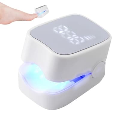 7mins - Dispositivo de tratamiento láser para hongos en las uñas con indicador de tiempo, tratamiento de hongos en las uñas rápido intensivo, dispositivo de cuidado de uñas recargable, dispositivo de