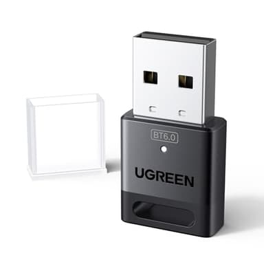 UGREEN USB Bluetooth 6.0 Adaptador para PC Adapter Dongle Solo Sirve para Windows 11/10/8.1 Compatible con Mando de PS5 PS4 Teclado Ratón Altavoces Auriculares