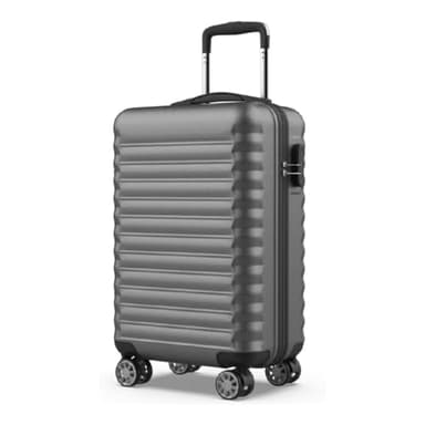 NUMADA - Maleta de Viaje Cabina Upfly 20' ABS (53x33,5x22cm) con Cierre de Combinación y 4 Ruedas Dobles 360. Maleta de Mano Rígida Resistente, Ligera con Interior Compartimentado | Gris