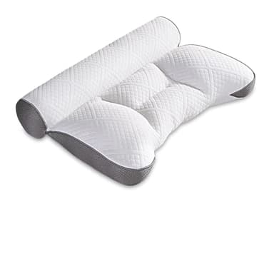 Pgtc Almohada de plumas, almohada para apnea del sueño y almohada Cloud Align para apnea del sueño, almohada ergonómica para dolor de cuello para dormir de lado, almohada ortopédica de apoyo con