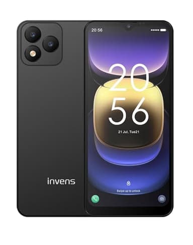 invens Note TK01 Teléfono Móvil, Android 12 Octa-Core Smartphone con Pantalla de 5,5'', Telefonos Moviles Libres Batería 4250mAh, 8(4+4) GB+32GB 128GB Ampliable, 4G Dual SIM/GPS/OTG, Negro