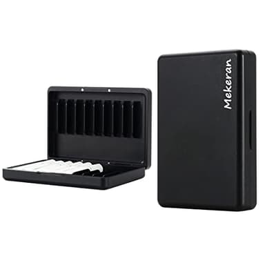 Mekeran Caja de almacenamiento de aleación de aluminio para iQOS Heets/Cigarette, funda protectora dura para la vida diaria y viajes (negro)